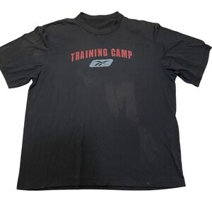 Reebok Training Camp T-Shirt Athletic Gym Workout Activewear Tee size 2XL *Stain
